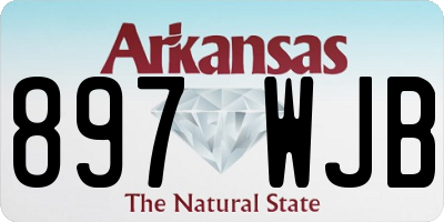 AR license plate 897WJB