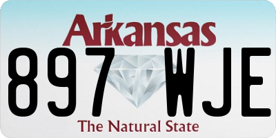 AR license plate 897WJE
