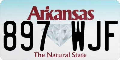 AR license plate 897WJF
