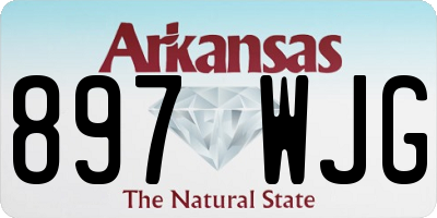 AR license plate 897WJG