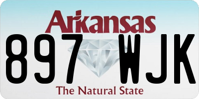 AR license plate 897WJK