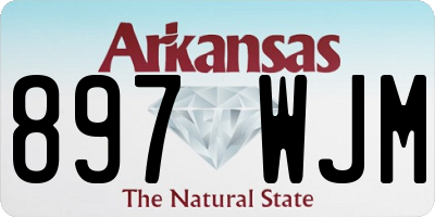 AR license plate 897WJM