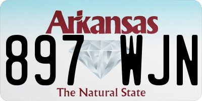 AR license plate 897WJN