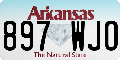 AR license plate 897WJO