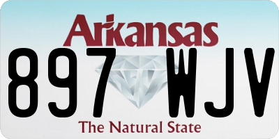 AR license plate 897WJV