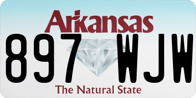 AR license plate 897WJW