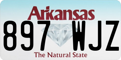 AR license plate 897WJZ