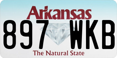 AR license plate 897WKB