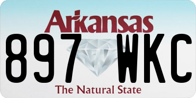 AR license plate 897WKC