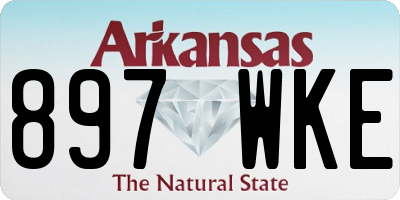 AR license plate 897WKE