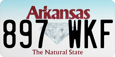AR license plate 897WKF