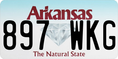 AR license plate 897WKG