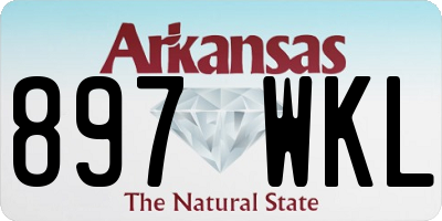 AR license plate 897WKL