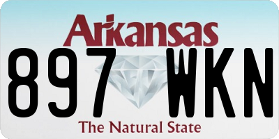AR license plate 897WKN