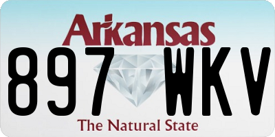 AR license plate 897WKV