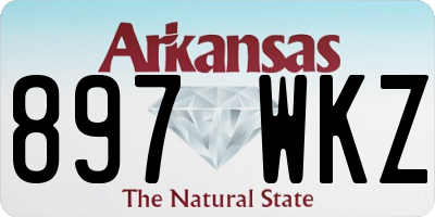 AR license plate 897WKZ