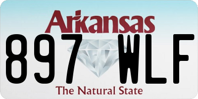 AR license plate 897WLF