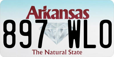 AR license plate 897WLO