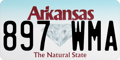 AR license plate 897WMA
