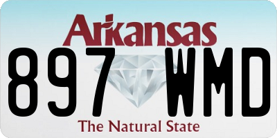 AR license plate 897WMD
