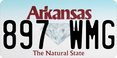 AR license plate 897WMG