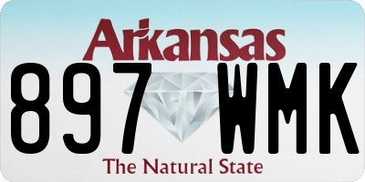AR license plate 897WMK