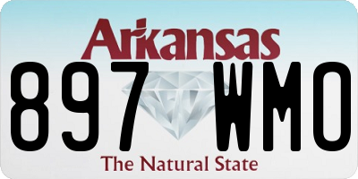 AR license plate 897WMO