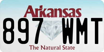 AR license plate 897WMT