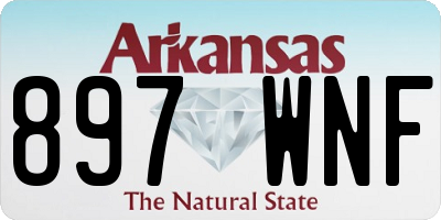 AR license plate 897WNF