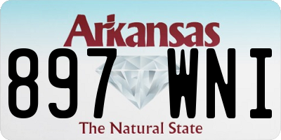 AR license plate 897WNI