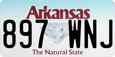 AR license plate 897WNJ