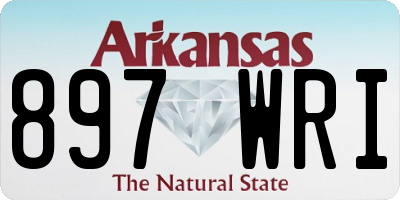 AR license plate 897WRI