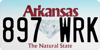 AR license plate 897WRK
