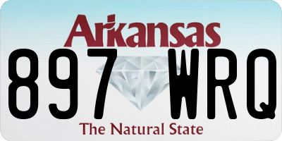 AR license plate 897WRQ