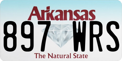 AR license plate 897WRS
