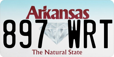AR license plate 897WRT
