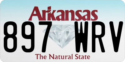 AR license plate 897WRV
