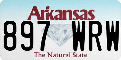 AR license plate 897WRW