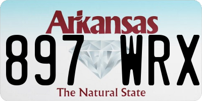 AR license plate 897WRX