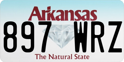 AR license plate 897WRZ