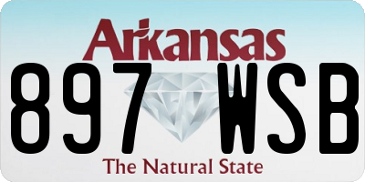 AR license plate 897WSB
