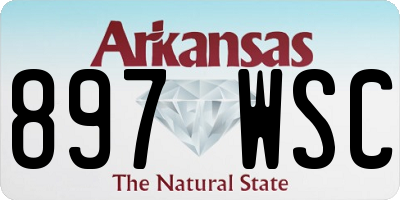 AR license plate 897WSC