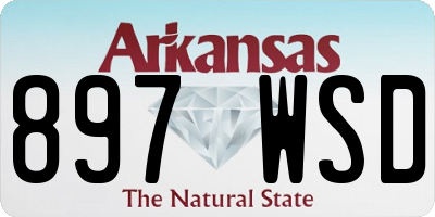 AR license plate 897WSD