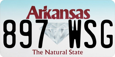 AR license plate 897WSG