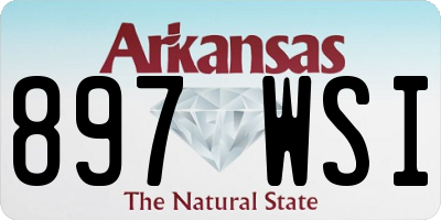 AR license plate 897WSI