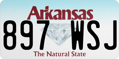 AR license plate 897WSJ