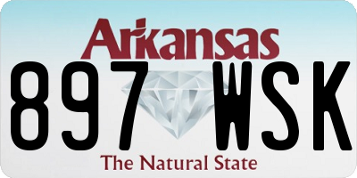 AR license plate 897WSK