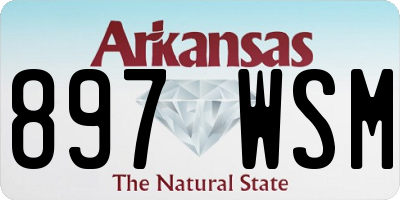 AR license plate 897WSM
