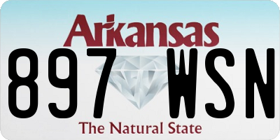 AR license plate 897WSN