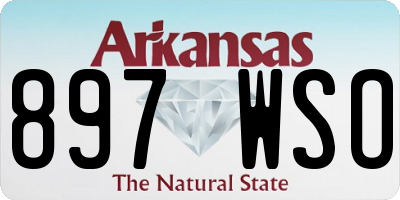 AR license plate 897WSO